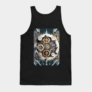 Chrono Canvas - Artistry of Watch Gears and Hands Tank Top